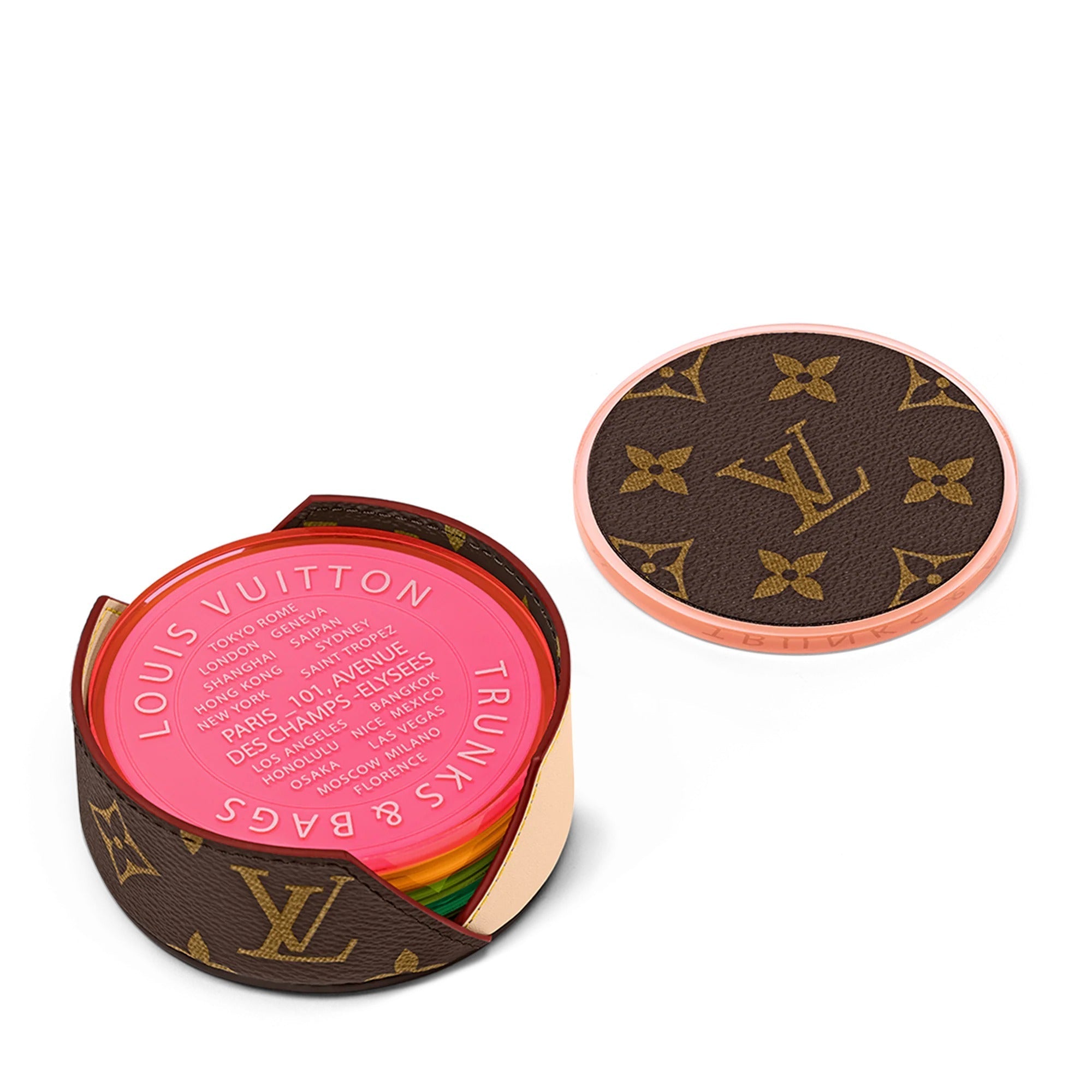 Monogram Fluo Coasters