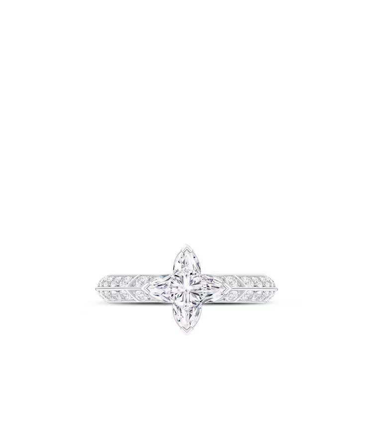 LV Diamonds Pavé Solitaire, LV Monogram Star cut