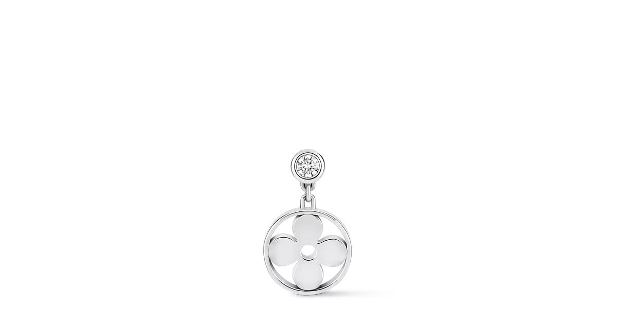 Idylle Blossom Ear Stud, White Gold And Diamond - Per Unit