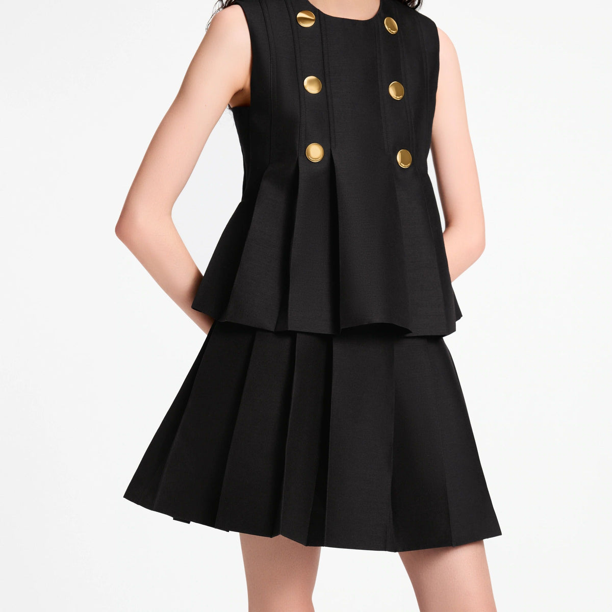 Pleated Mini Skirt