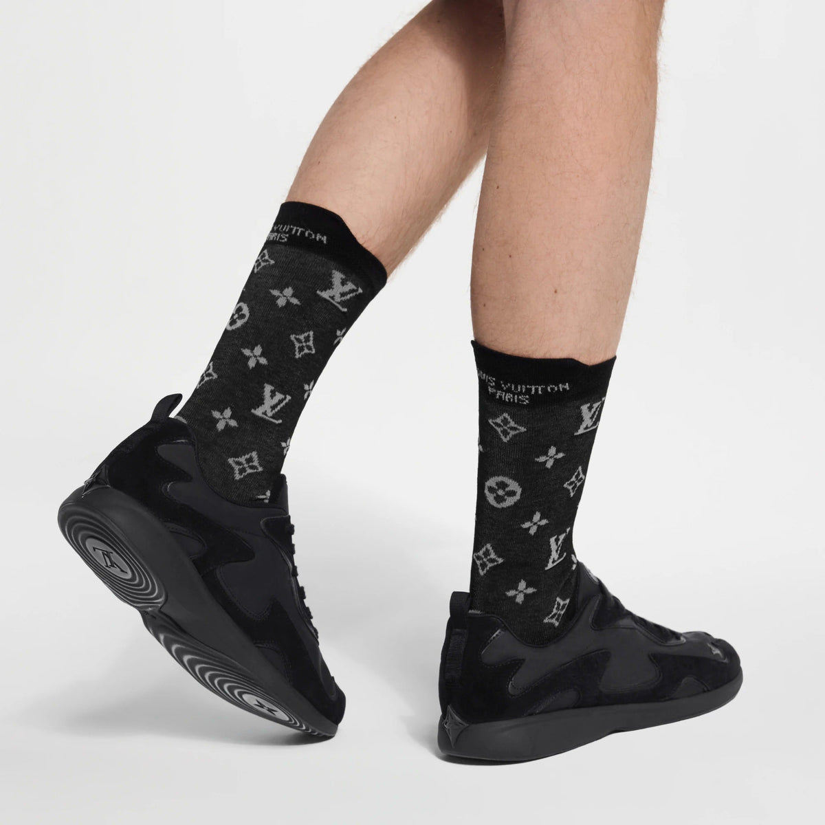 Monogram Reflective Socks