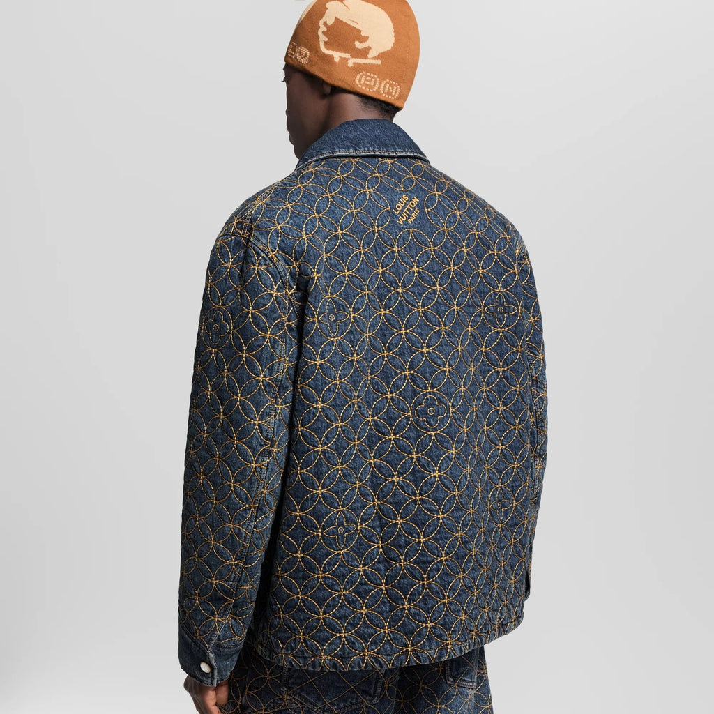 Embroidered Denim Blouson