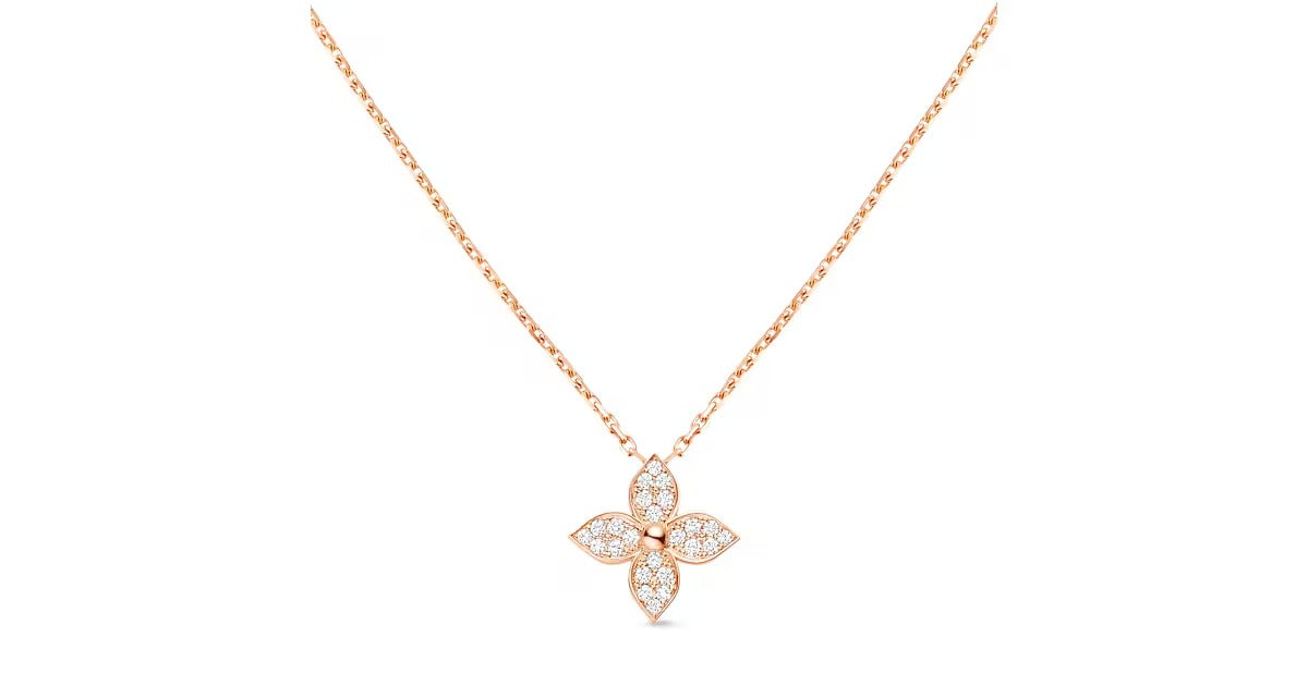 Idylle Blossom Pendant, Pink Gold And Diamonds