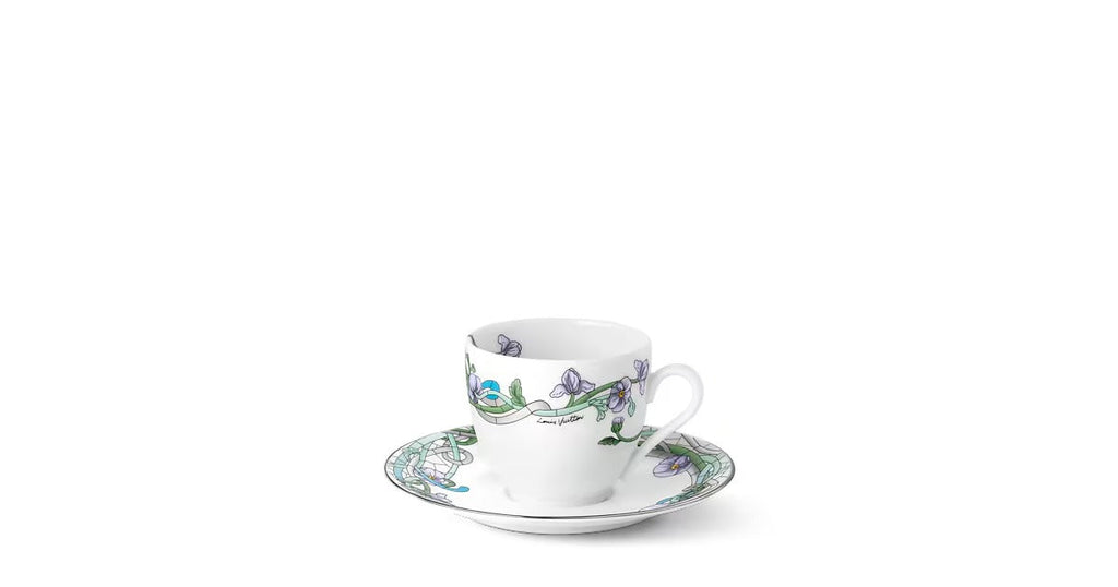 Asnieres Set Of 2 Coffee Cups And Saucers