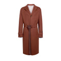 Double-Face Wool Silk Belted Coat