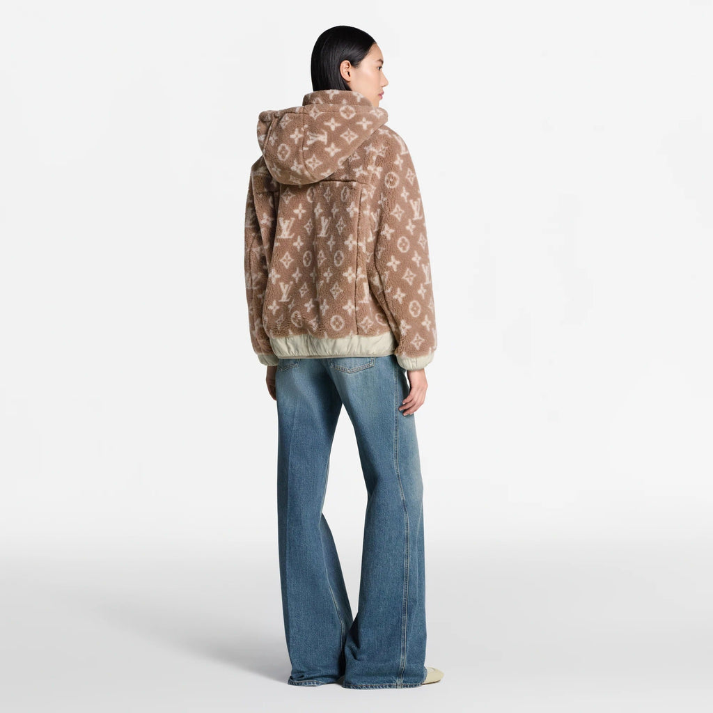 Monogram Fleece Hooded Jacket