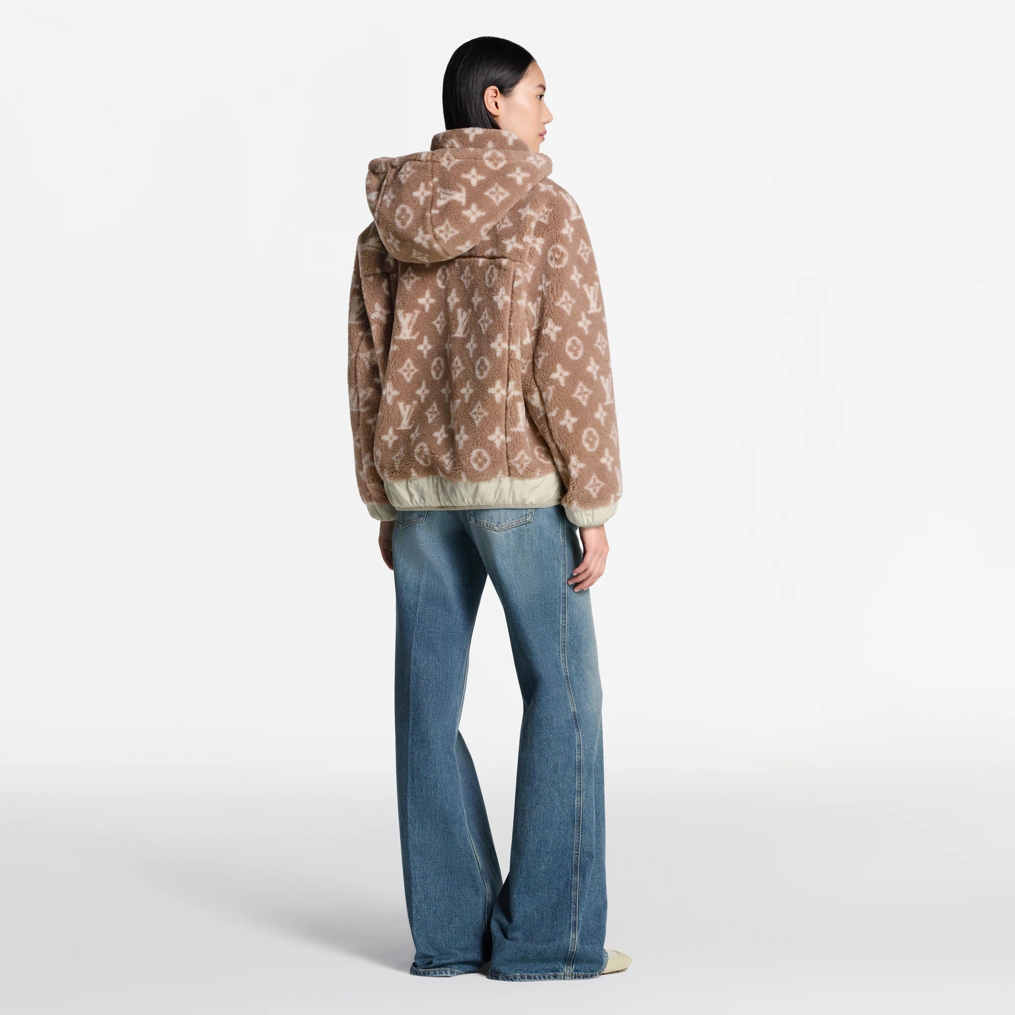 Monogram Fleece Hooded Jacket