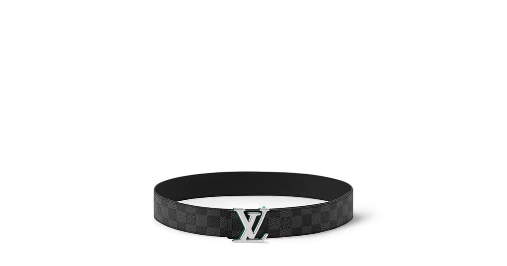 LV Optic Damier Graphite 40mm Reversible Belt