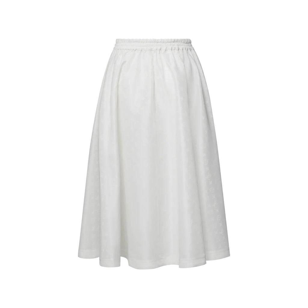 Monogram Zipper Front Skirt