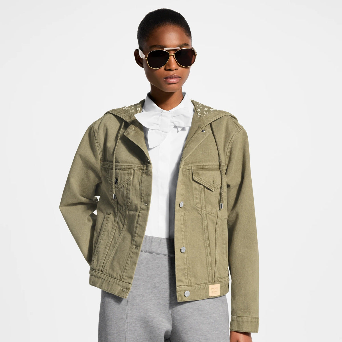Hooded Inside-Out Monogram Jacket