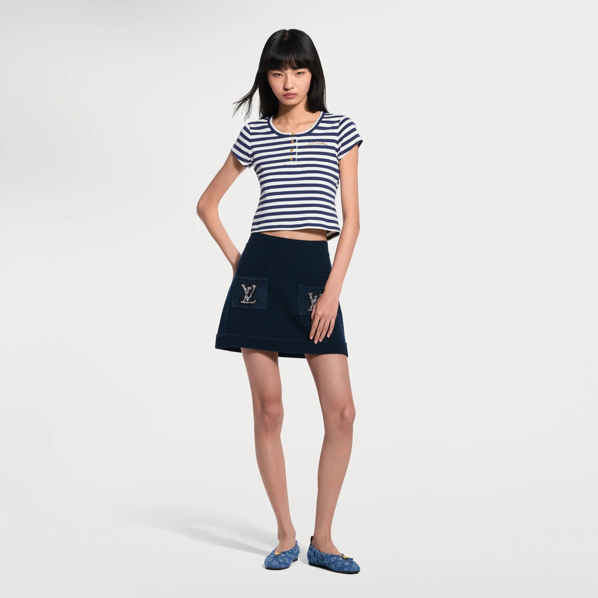 Striped Fitted T-Shirt