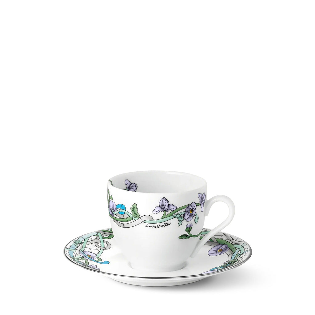 Asnieres Set Of 2 Coffee Cups And Saucers