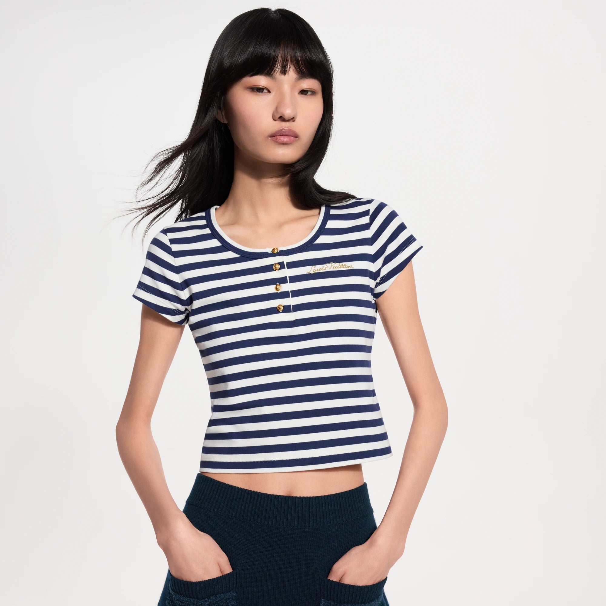 Striped Fitted T-Shirt