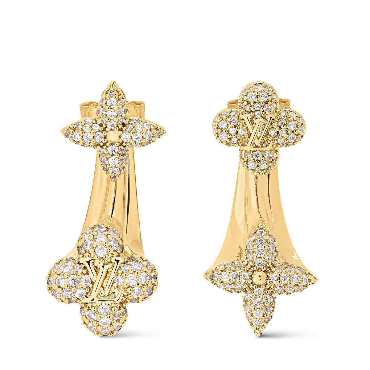LV Flower Comet Earrings
