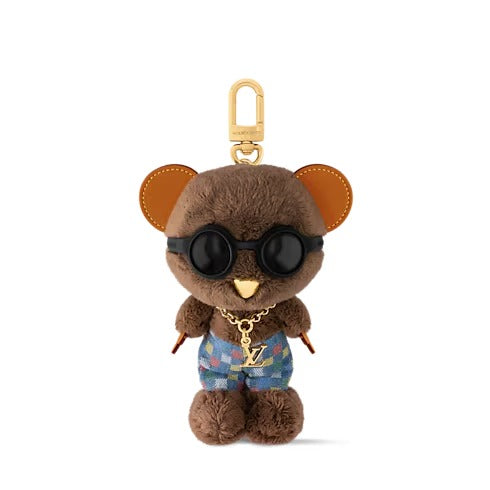 LV Louis Bear Bag Charm