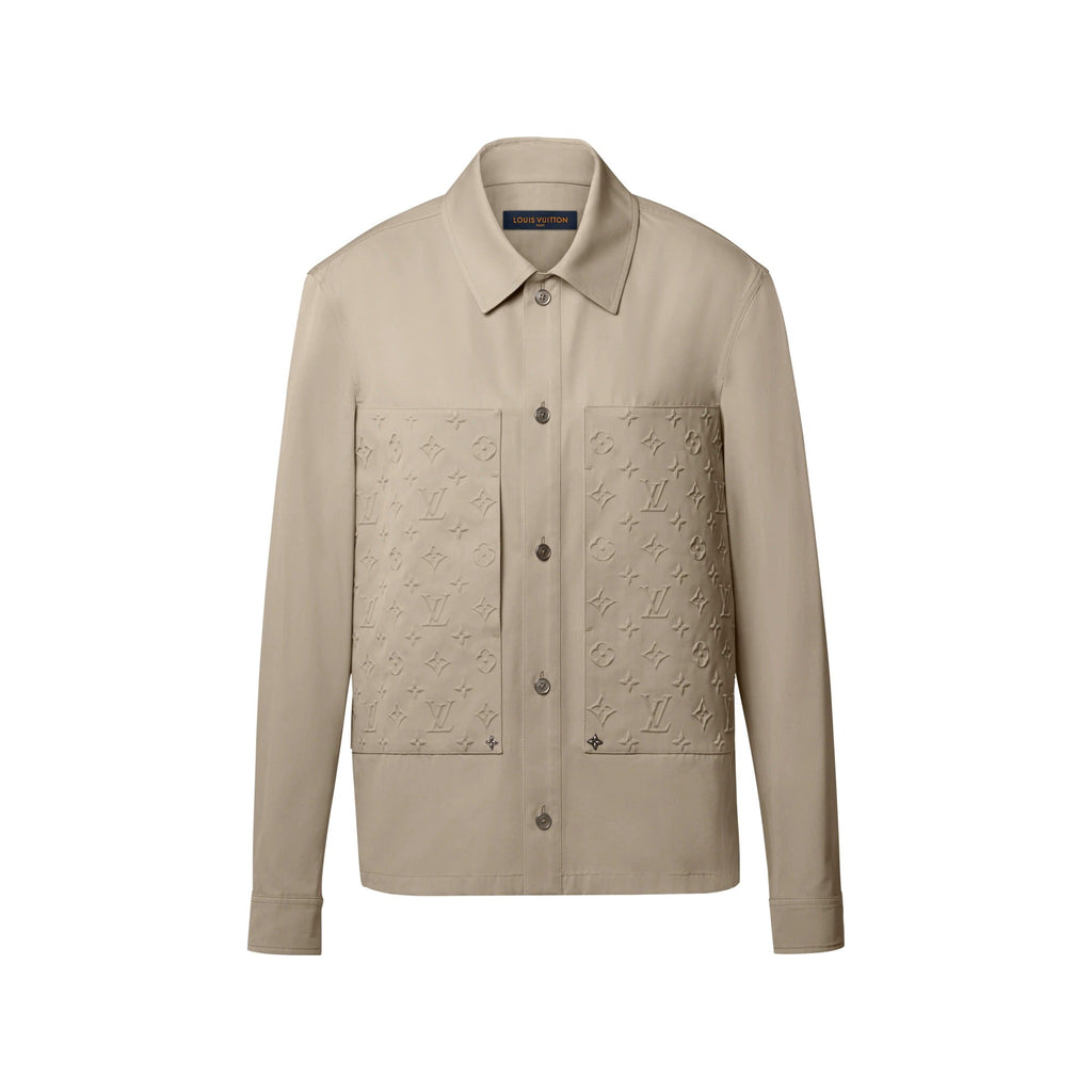 Embossed Signature Cotton Overshirt