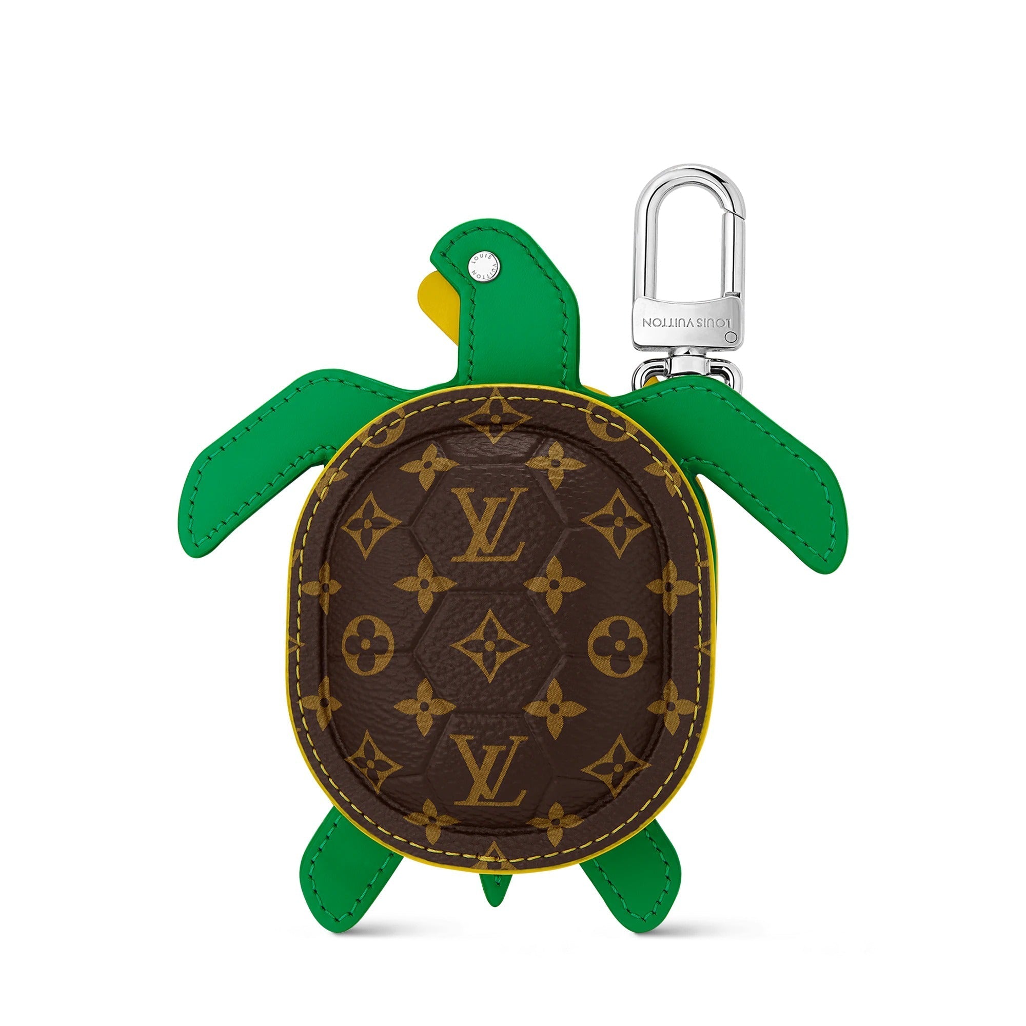 LV Turtle Pouch Bag Charm