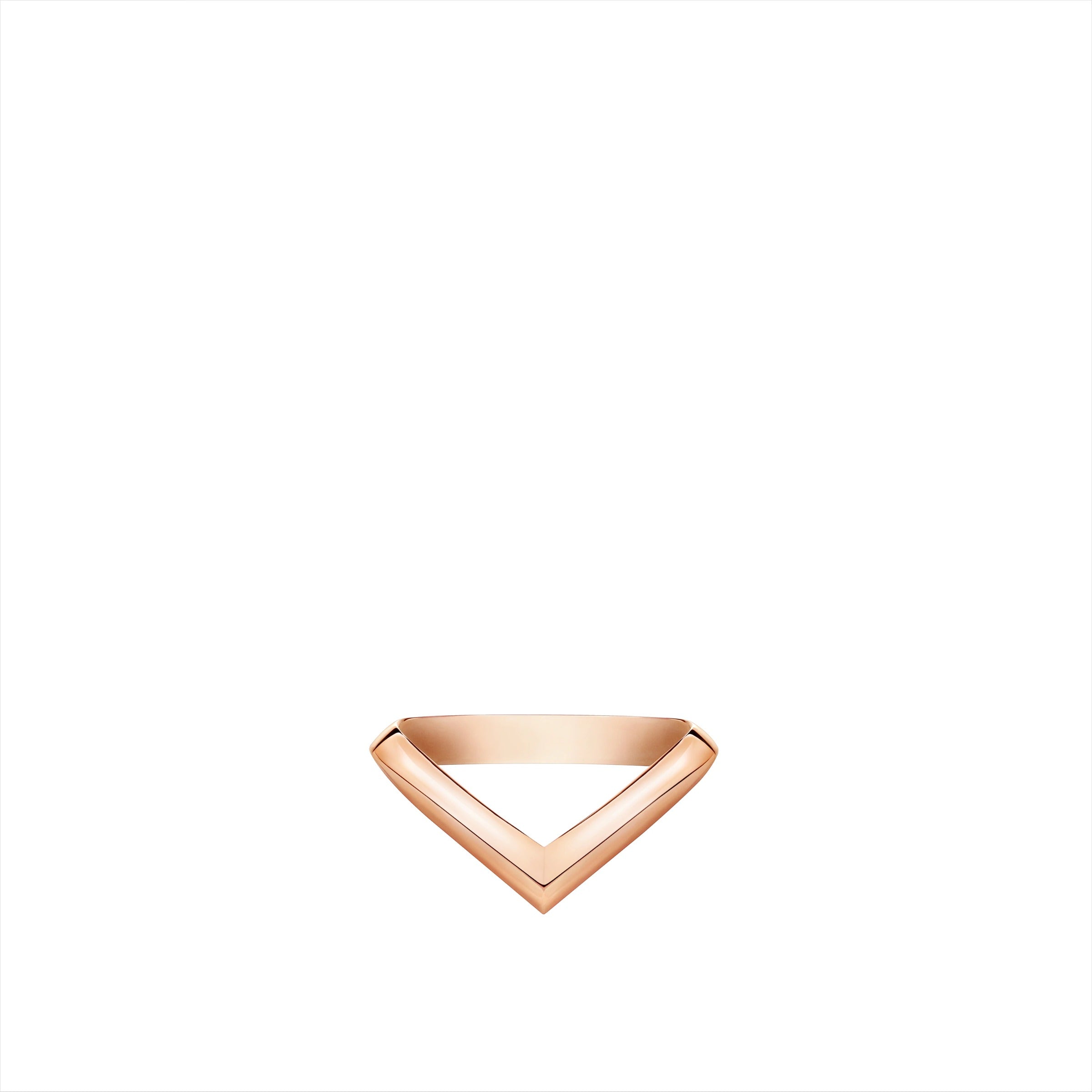 LV Diamonds V Ring, Pink Gold