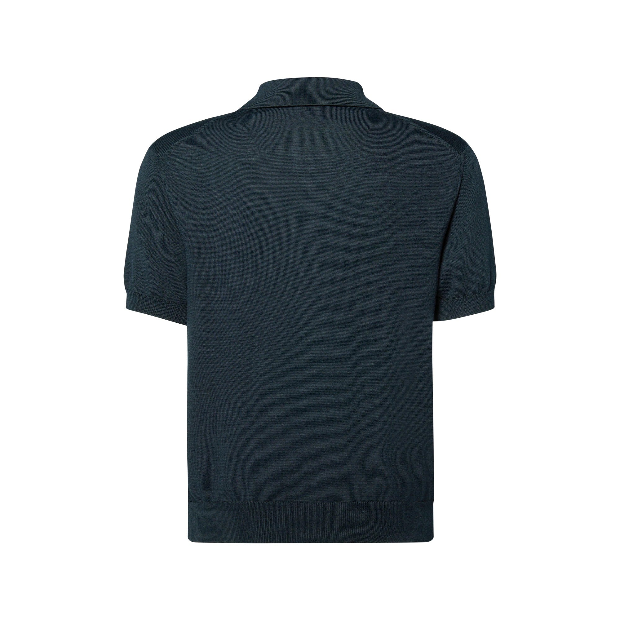 Cotton-Silk Short-Sleeved Polo Shirt