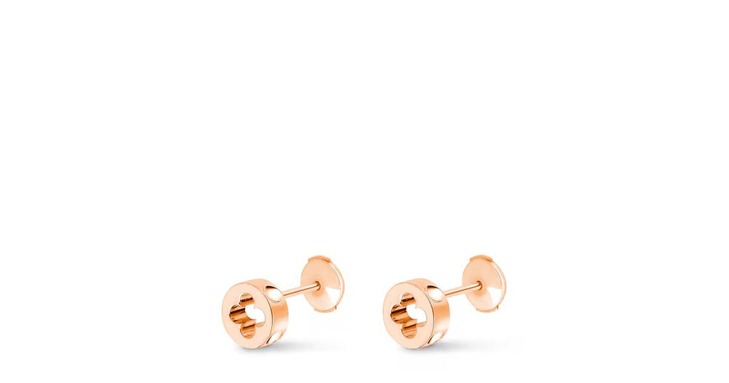 Empreinte Ear Studs, Pink Gold
