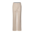 Cotton-Silk Tailored Workwear Pants
