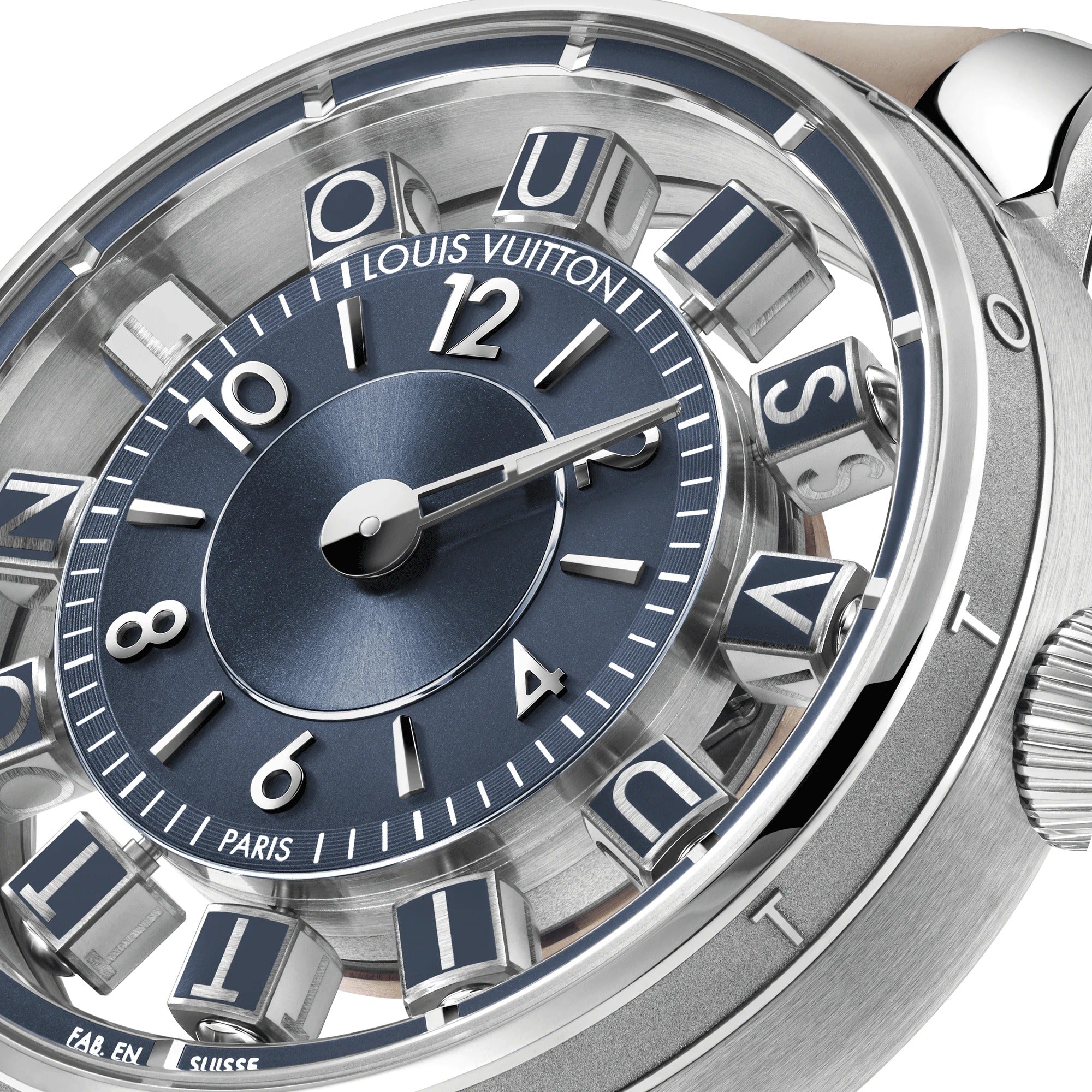 Tambour Taiko Spin Time Air, Automatic, 42.5mm, White gold