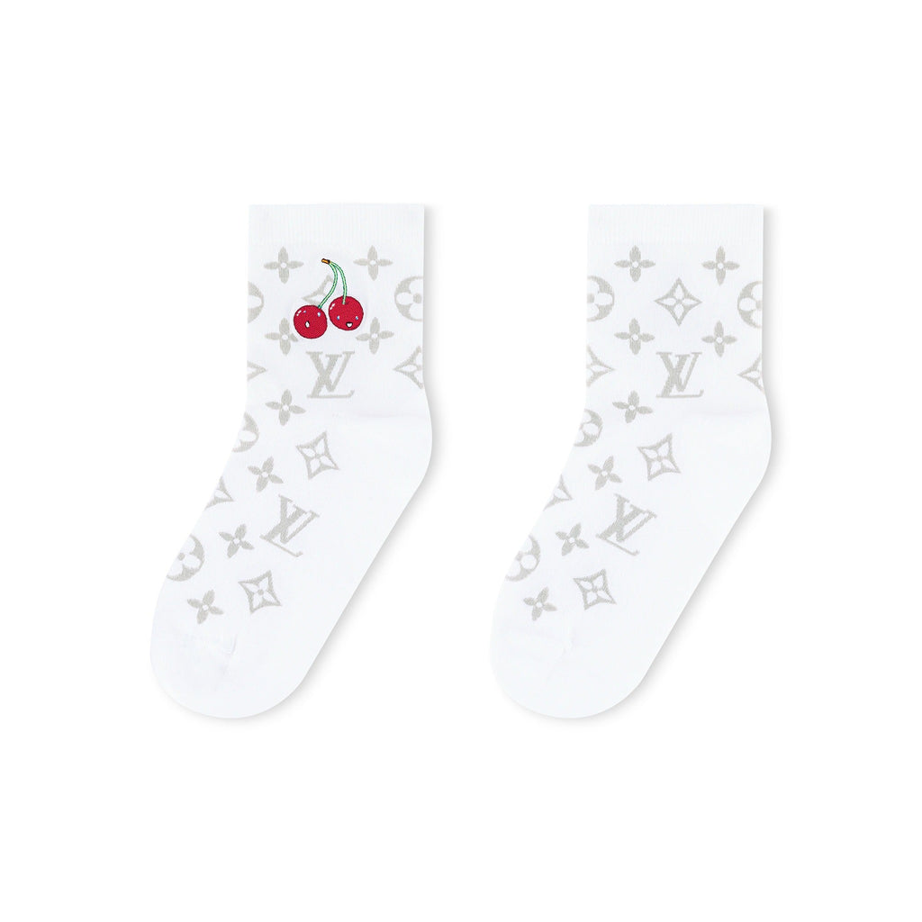 LV x TM Monogram Cerise Socks