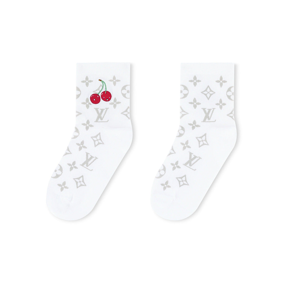 LV x TM Monogram Cerise Socks
