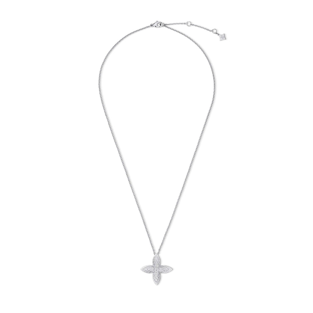Idylle Blossom Pendant, White Gold & Diamonds