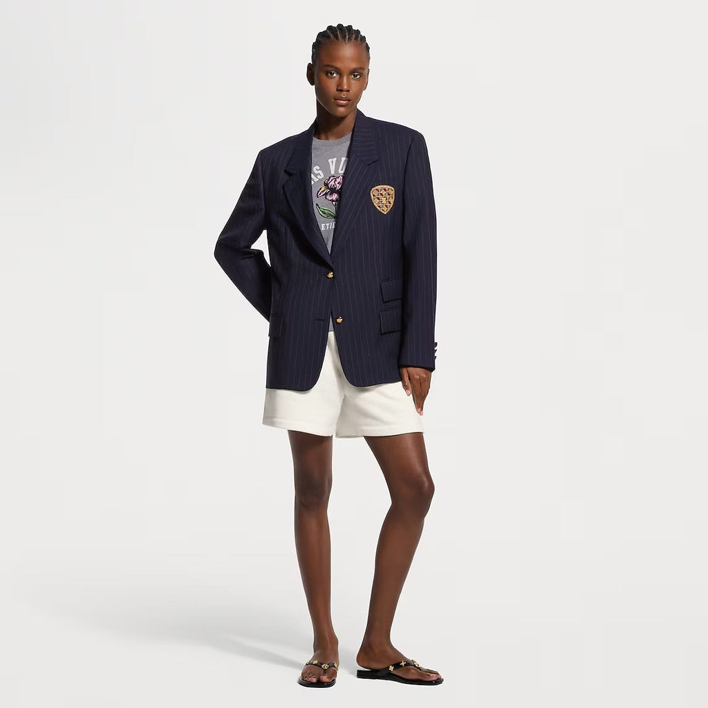 Pinstriped Preppy Blazer