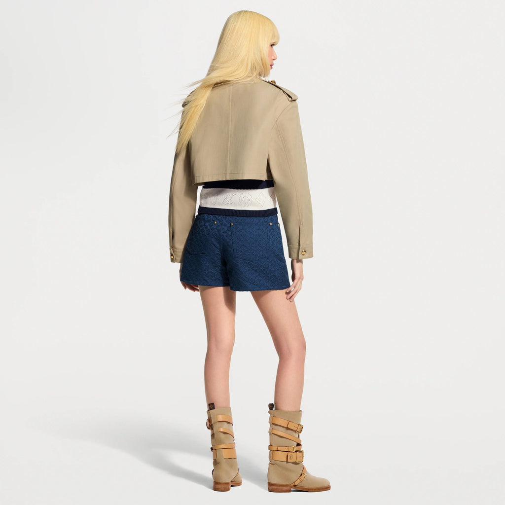 Cropped Epaulette Jacket