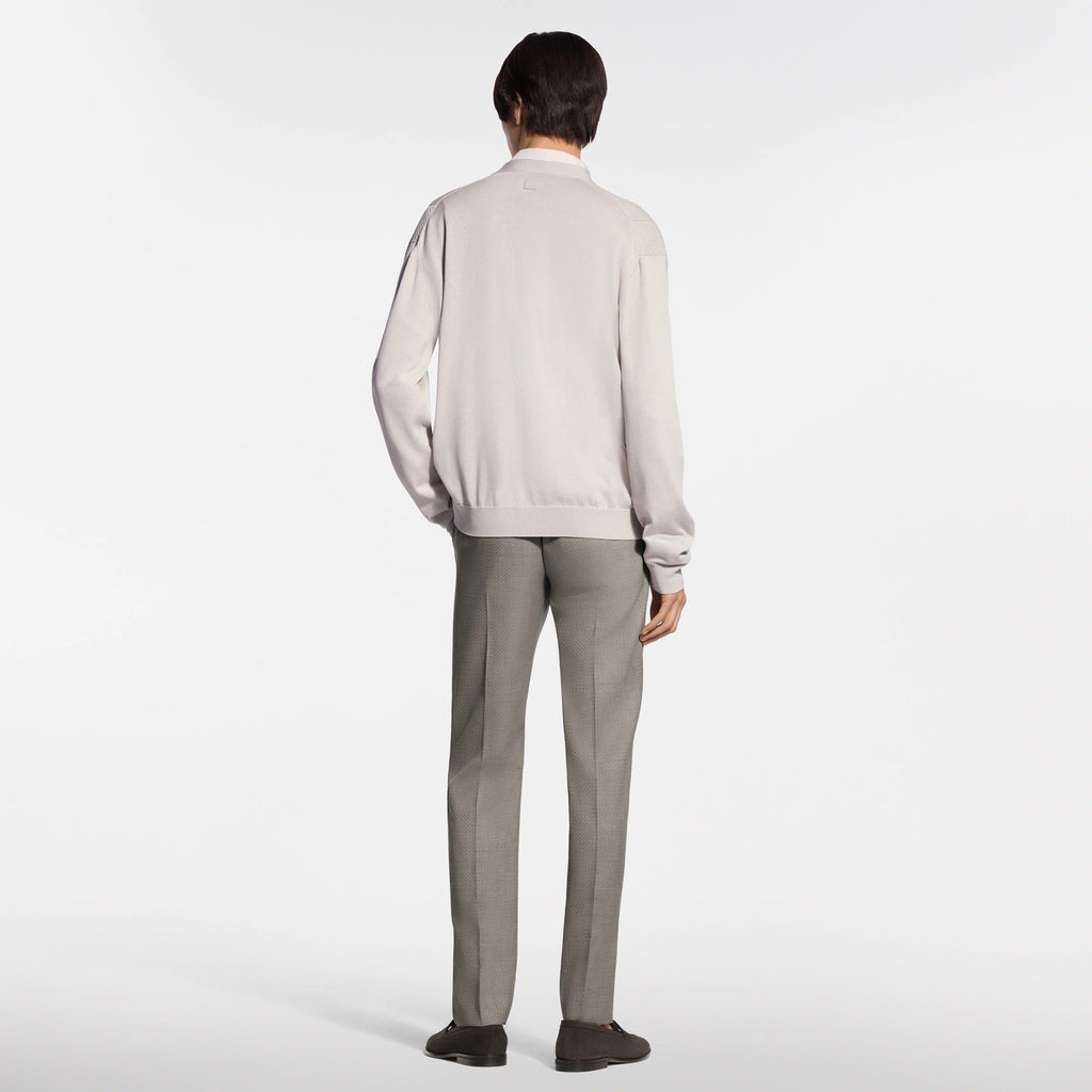 Pointelle Cotton-Silk Cardigan