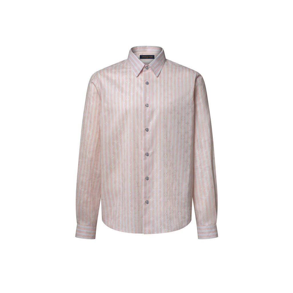 Monogram Striped Long-Sleeved Shirt