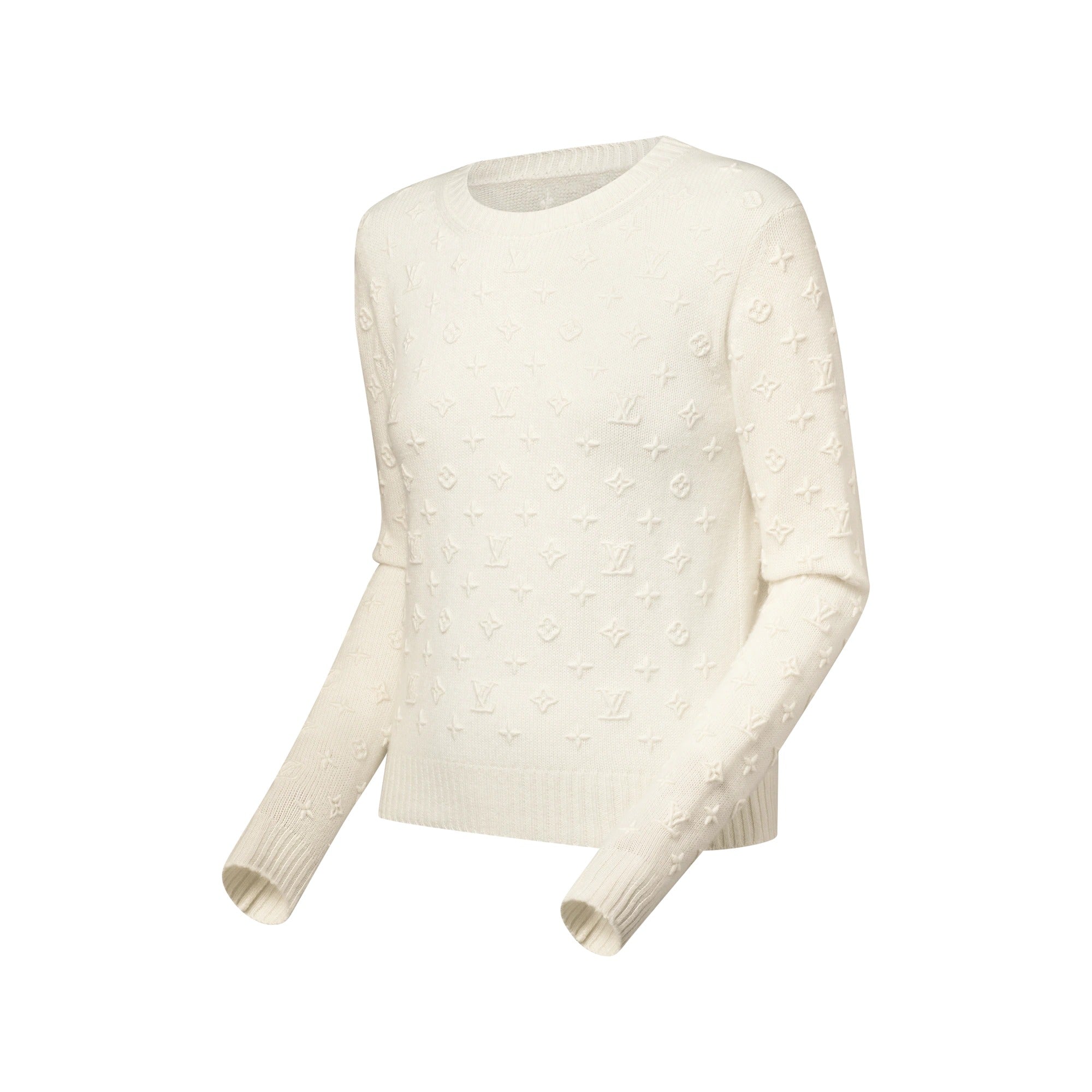 3D Monogram Knit Pullover