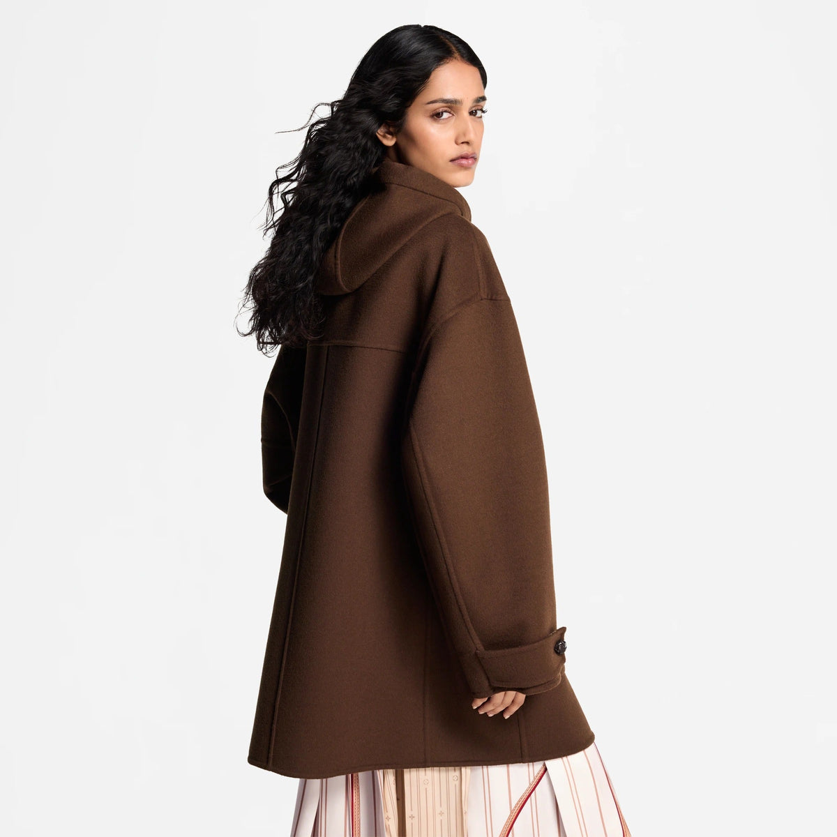 Hooded Button-Up Coat