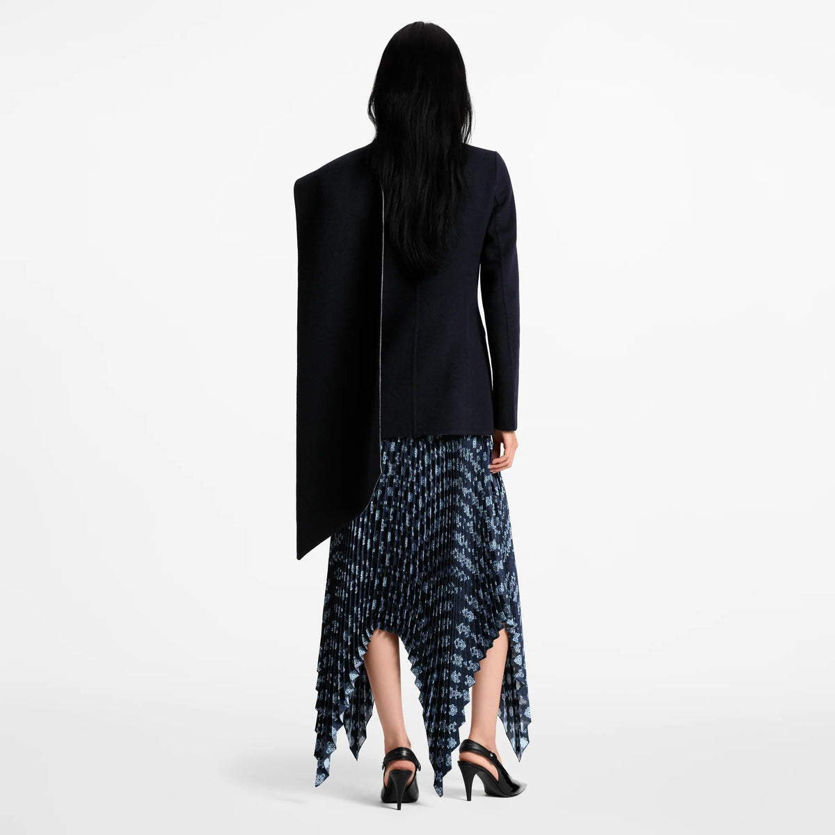 Asymmetrical Scarf Jacket