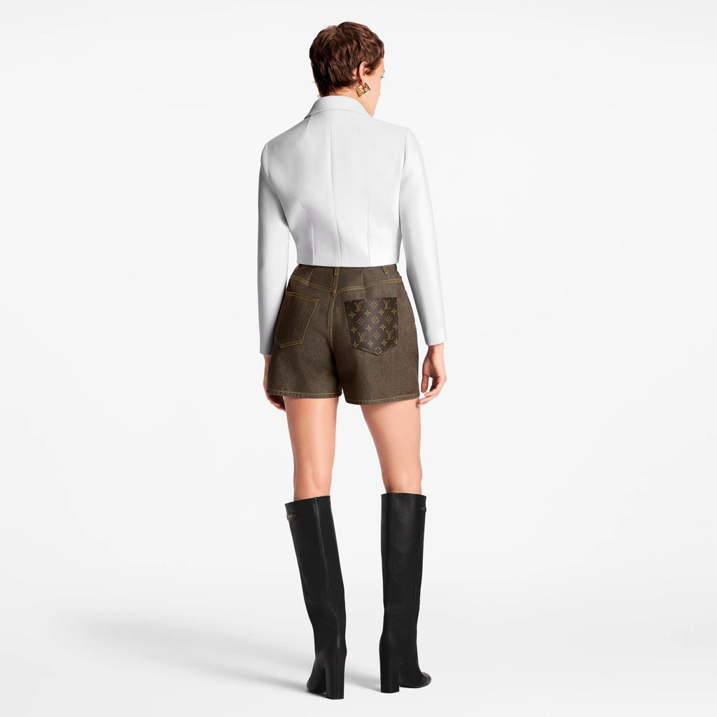 Flap Pocket Cropped Jacket