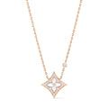 Color Blossom M Star Pendant, Pink Gold, White Mother-of-Pearl and Diamonds