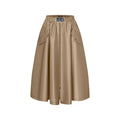 Flap Pocket Flared Skirt