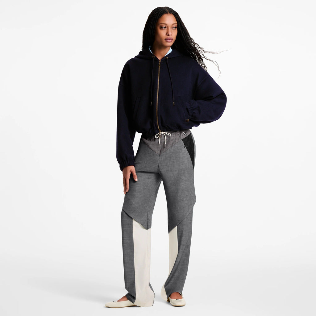 Color-Blocked Wool Jogging Pants