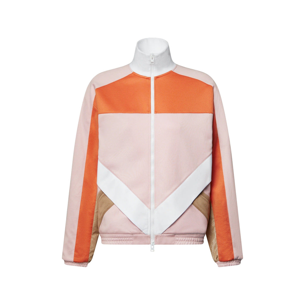 Color-Blocked Zip-Up Jacket
