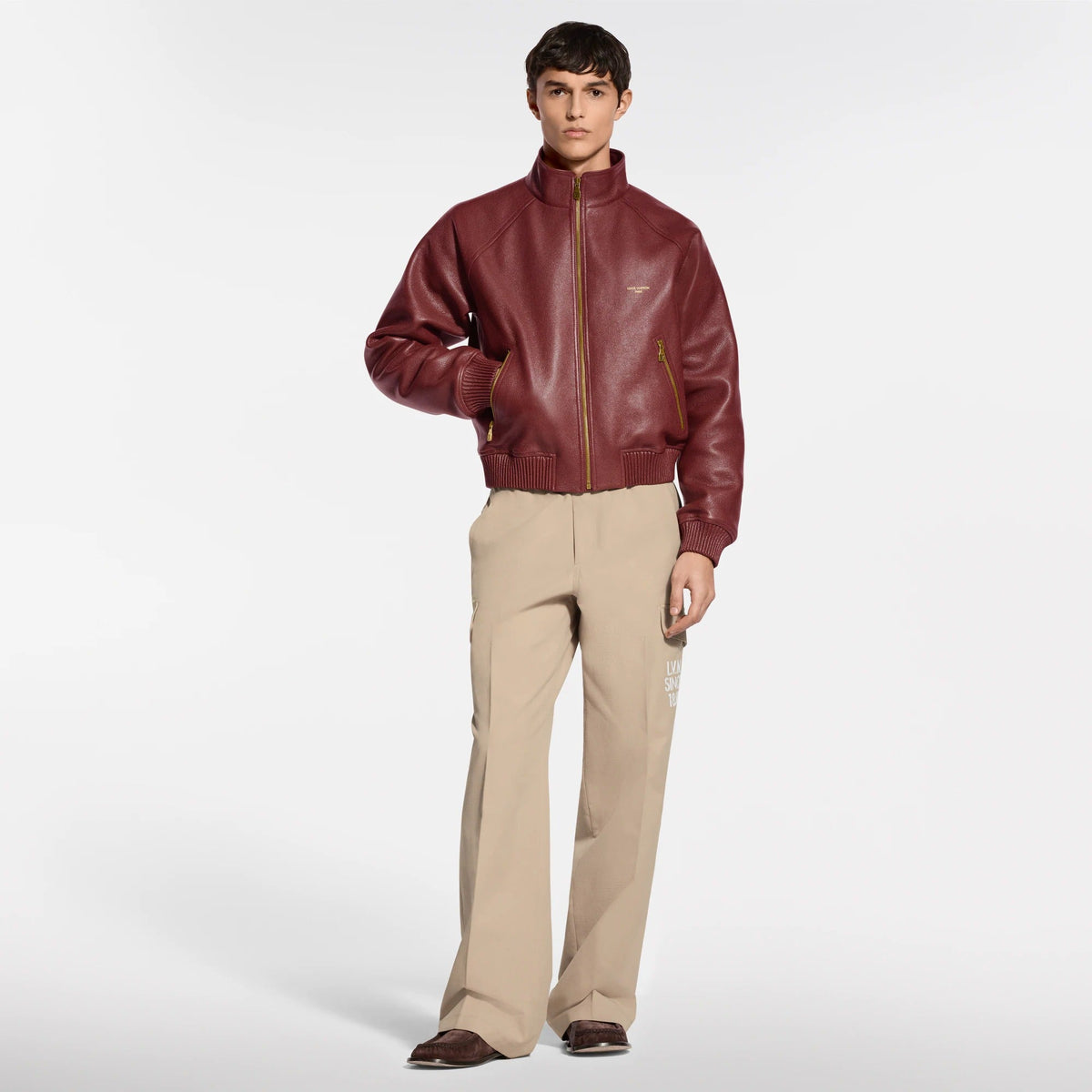 Grained Leather Jacket