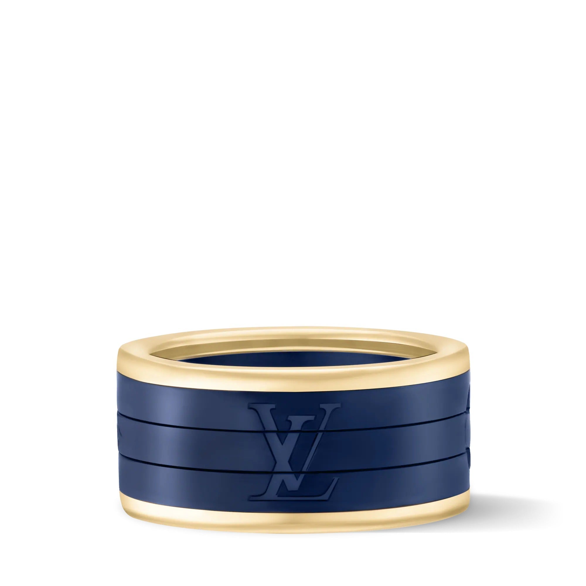 Les Gastons Vuitton Puzzle Ring, Yellow Gold and Blue Titanium