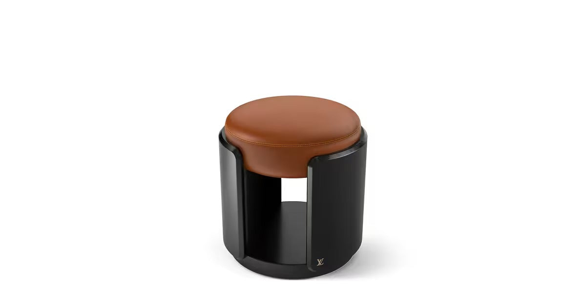 Celeste Stool - Black Lacquer