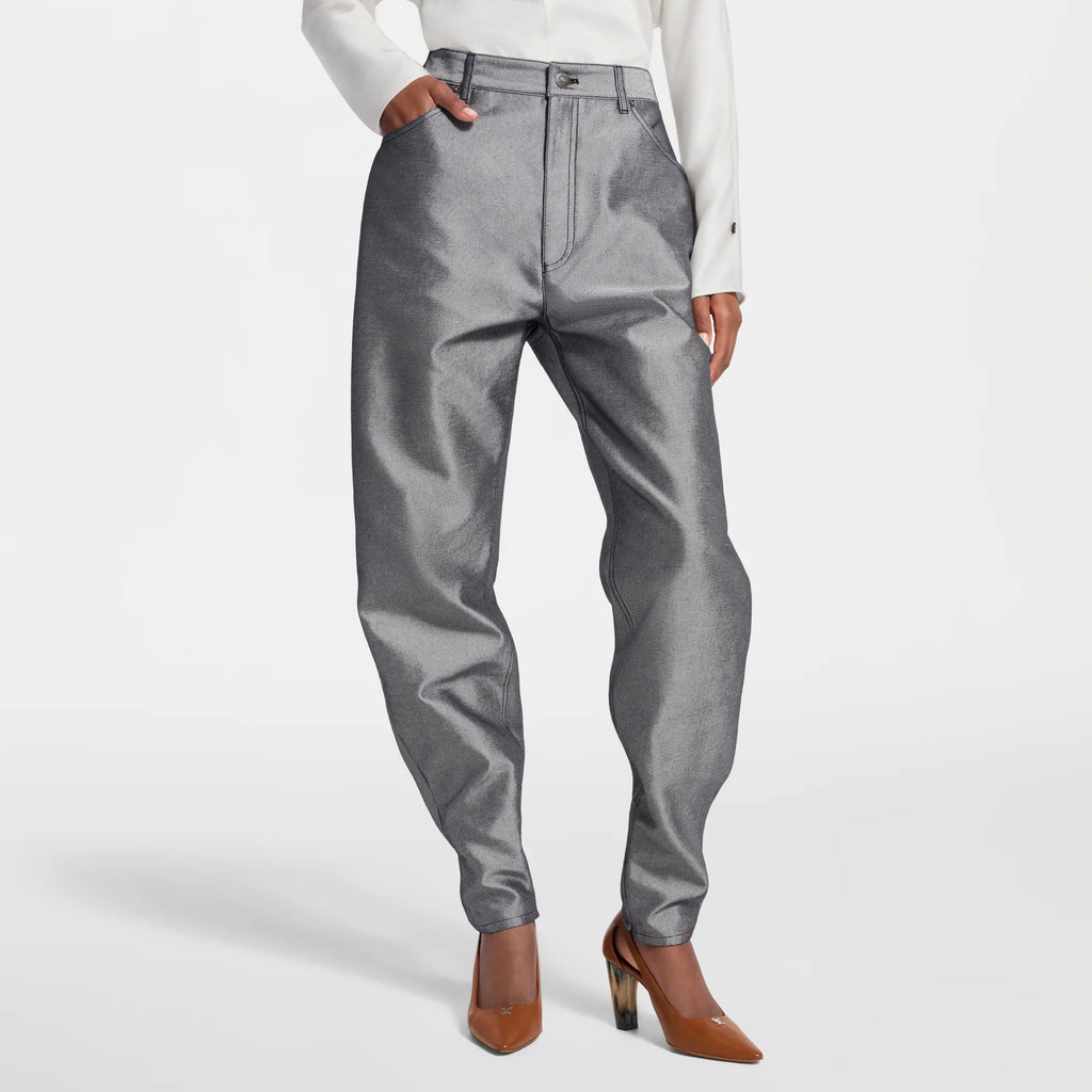 Silver Denim Balloon Jeans