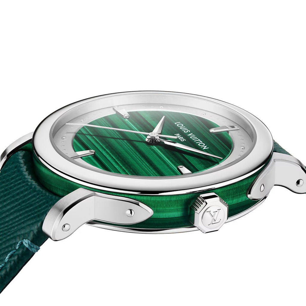 Louis Vuitton Escale, Automatic, 40mm, Platinum and malachite