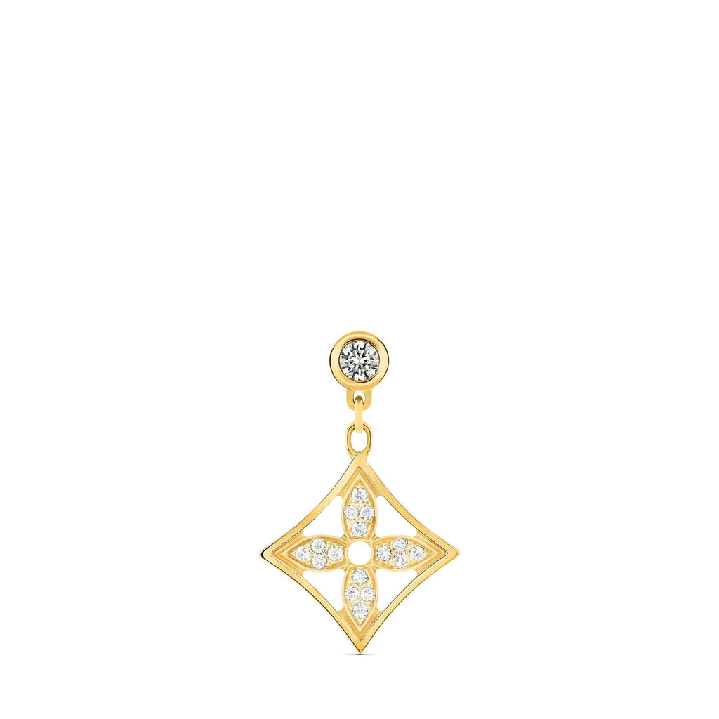 Idylle Blossom Ear Stud, Yellow Gold And Diamonds - Per Unit