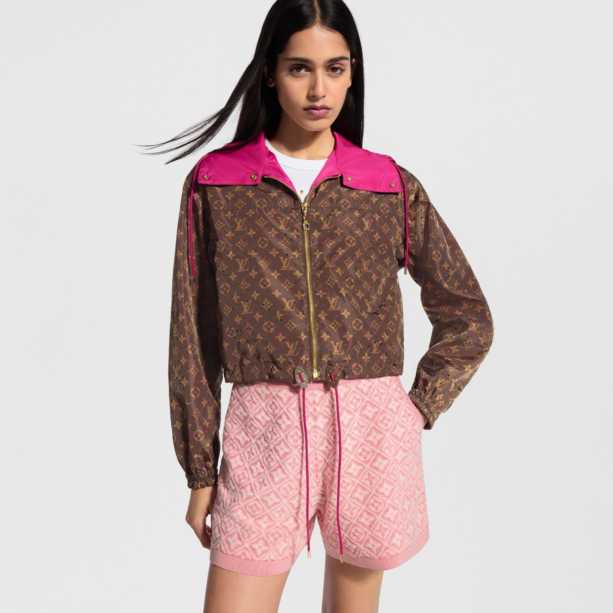 Perforated Monogram Jacket