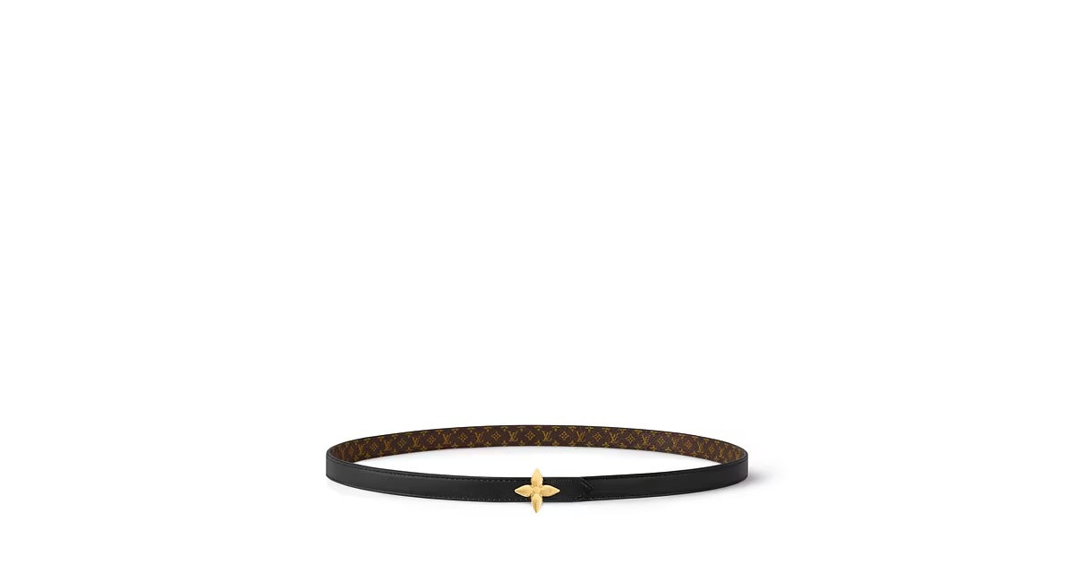 LV Mini Flowergram 15mm Reversible Belt