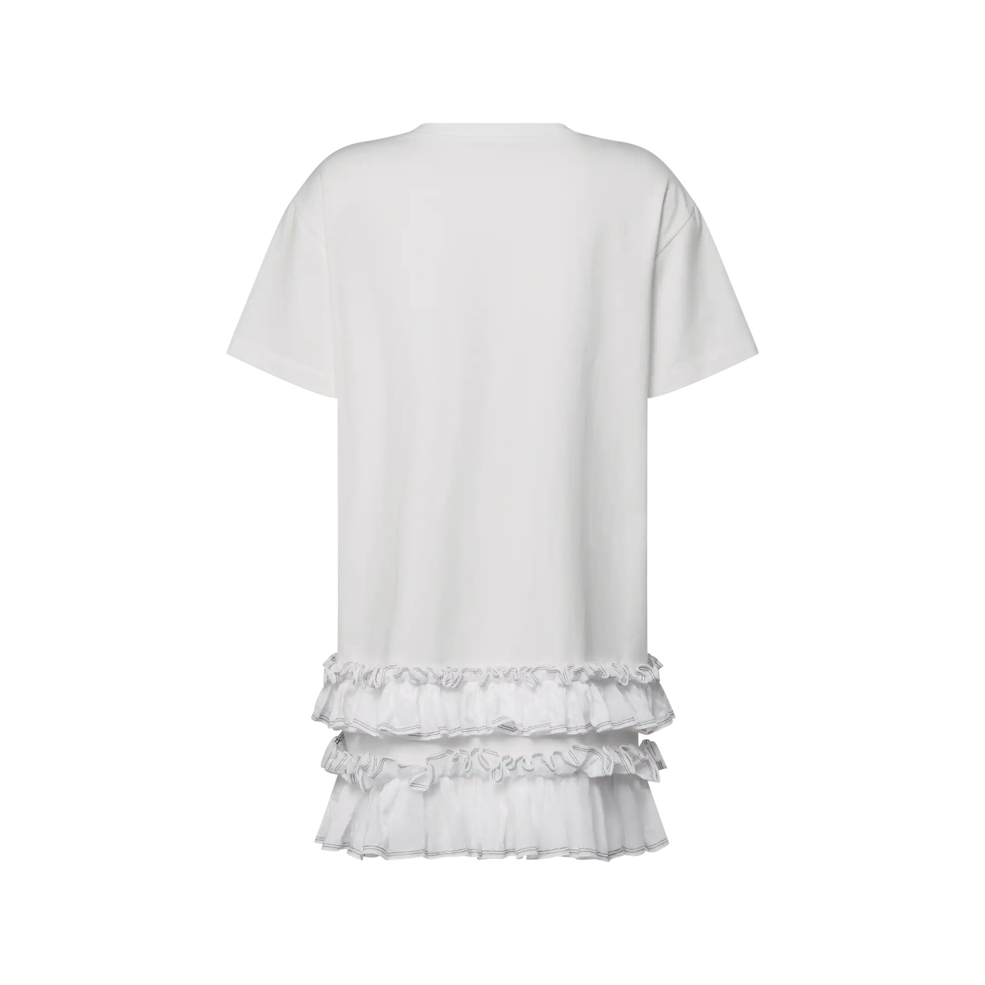 Ruffle Trim T-Shirt Dress